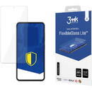 3MK Folie Protectie Ecran 3MK pentru Samsung Galaxy S23 S911, Sticla Flexibila, Full Glue, Lite, 0.16mm, Transparenta