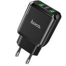 Hoco N6 Charmer, Quick Charge, 18W, 2 X USB, Negru