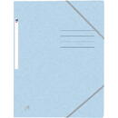 OXFORD Mapa A4, carton MultiStrat 390g/mp, cu elastic, OXFORD Top File - bleu pastel