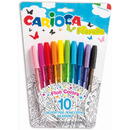 Carioca Pix cu cerneala fluorescenta, 10 buc/blister, CARIOCA Fiorella