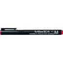 Artline OHP Permanent marker ARTLINE 854, varf mediu - 1.0mm - rosu