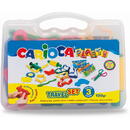 Carioca Kit 6 culori x 50gr plastilina + 10 forme modelaj + accesorii, CARIOCA Plasty