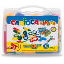 Carioca Kit 3 culori x 50gr plastilina + 8 forme modelaj + accesorii, CARIOCA Plasty