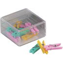 Alco Clesti din plastic cu arc, pentru prindere, 32mm, 10 buc/cutie, ALCO - culori asortate