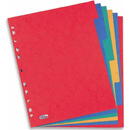 Elba Separatoare carton color, A4 XL, 225g/mp, 6 culori/set, ELBA
