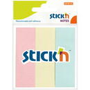 Stick'n Stick notes index 76 x 25 mm, 3 x 50 file/set, Stick"n - 3 culori pastel
