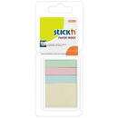 Stick'n Stick index hartie color 50 x 12mm + 50 x 38 mm, 4 x 40 file/set, Stick"n - 4 culori pastel