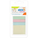 Stick'n Stick index hartie color 50 x 12 mm + 50 x 38 mm, 4 x 40 file/set, Stick"n - 4 culori pastel