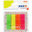 Stick'n Film index autoadeziv 45 x 12mm, 4 x 20 file, dispenser, Stick"n Pop-up Lite - 4 culori neon