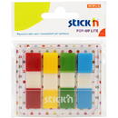 Stick'n Film index autoadeziv 45 x 12mm, 4 x 20 file, dispenser, Stick"n Pop-up Lite - 4 culori trans/neon