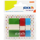 Stick'n Film index autoadeziv 45 x 12mm + 45x25mm, 3x20file, dispenser, Stick"n Pop-up Lite-3 cul. trans/neo