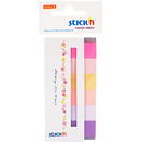 Stick'n Stick index hartie color 45 x 15 mm, 6 x 30 file/set, Stick"n - 6 culori neon si pastel