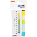 Stick'n Stick index hartie color 45 x 15 mm, 6 x 30 file/set, Stick"n - 6 culori neon si pastel