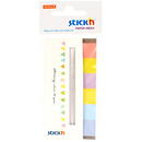 Stick'n Stick index hartie color 45 x 15 mm, 6 x 30 file/set, Stick"n - 6 culori alb/neon