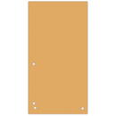 DONAU Separatoare carton pentru biblioraft, 190 g/mp, 105 x 235mm, 100/set, DONAU Duo - orange