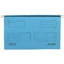 Bantex Dosar suspendabil cu eticheta, bagheta metalica, carton 230g/mp, 25 buc/cutie, Bantex - albastru