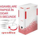 Esselte Cutie depozitare si arhivare Esselte Speedbox, carton, 100% reciclat, FSC, reciclabil, 150 mm, alb