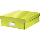 Cutie depozitare LEITZ WOW Click & Store Organizer, carton laminat, medie, verde