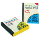 Pukka Pad Caiet tichete, 140 x 102mm, 500 tichete tombola/garderoba - PUKKA Raffle tickets - culori asortate