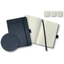 SIGEL Caiet lux cu elastic, coperti Softwave, A4, 97 file, Conceptum - classic negru - velin