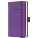 SIGEL Caiet lux cu elastic, coperti softwave, A6(95 x 150mm), 97 file, Conceptum - Magic purple - dictando