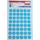 Tanex Etichete autoadezive color, D16 mm, 240 buc/set, TANEX - albastru