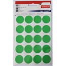 Tanex Etichete autoadezive color, D25 mm, 100 buc/set, TANEX - verde