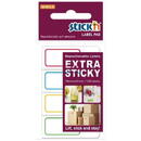 Stick'n Etichete autoadezive 18 x 44 mm, 4 x 120 etichete/set Stick"n Extra sticky label - albe-chenar color