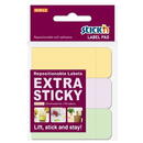 Stick'n Etichete autoadezive 25 x 65 mm, 3 x 90 etichete/set Stick"n Extra sticky label - pastel asortate