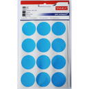 Tanex Etichete autoadezive color, D32 mm, 60 buc/set, TANEX - albastru