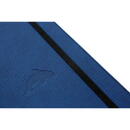 Caiet cu elastic, A5+, 96 file-100g/mp-cream, coperti rigide albastre, Dingbats Whale - cu puncte