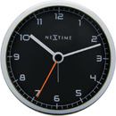 CIF Ceas desteptator, 9x9x7,5 cm, cifre arabe, metal, NeXtime - "Company Alarm", negru
