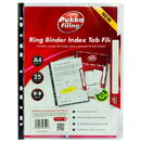 Pukka Pad Folie protectie documente A4, cu index, capacitate 25 coli, 5 buc/set, PUKKA - transparent