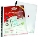 Pukka Pad Folie protectie documente A4, cu clapa laterala cu capsa, 5 buc/set, PUKKA - transparent