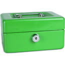 DONAU Caseta (cutie) metalica pentru bani, 152 x 115 x 80 mm, DONAU - verde