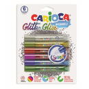 Carioca Lipici Glitter, lavabil, 6 culori/blister, CARIOCA Glitter Glue Spark