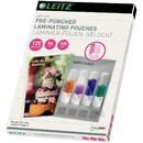 Leitz Folie Leitz Quality pre-perforata pentru laminare la cald, A4, 125 mic., 100/set