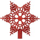 Generic Vârf de brad - stea - 20 x 20 cm - roșie