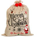 Generic Sacul lui Moș Crăciun - 70 x 50 cm - din pânză de sac