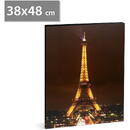 Tablou decorativ cu LED - „Turnul Eiffel” - 2 x AA, 38 x 48 cm