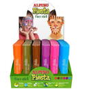 Alpino Display creioane pentru machiaj, 6 x 6culori/display, ALPINO Fiesta - Fantasy colours