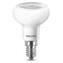 Locale Bec LED tip reflector R50 5W echivalent 60W, E14, alb cald - Philips