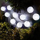 Garden of Eden Garden of Eden - Şir 10 lampioane solare LED alb rece 3,7 m