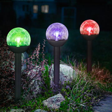 Lampa solara LED "Cristal" - RGB - 23 cm