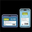KEJEA Buzunar PVC, pentru ID carduri, 85 x 54mm, orizontal, 5 buc/set, KEJEA - albastru