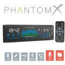 Player auto „PhantomX” - 1 DIN - 4 x 50 W - versiune gestuală - BT - MP3 - AUX - USB