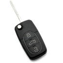 Carguard Audi - Carcasă cheie tip briceag, cu 3 butoane - baterie 2032 - CARGUARD