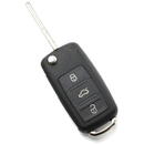 Carguard Audi A8 - Carcasă cheie tip briceag cu 3 butoane, fără buton de panică - CARGUARD