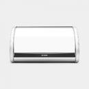 Roll Top Bread Bin steel glossy, medium