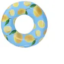 Colac gonflabil pentru inot cu lamai, albastru cu galben 119 cm